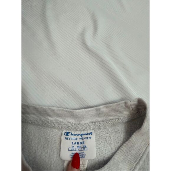 Shepherds University Champion Reverse Weave Vintage Grey Sweatshirt Size Large - Picture 4 of 9